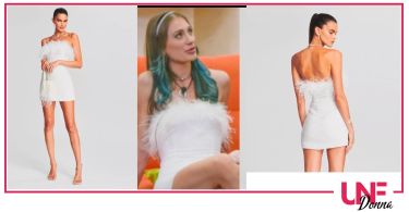 abito bianco piume nikita