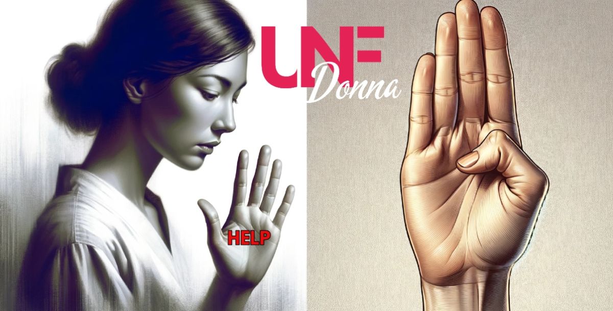 segnale di aiuto donne, signal for help