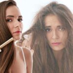 una ragazza con i capelli rovinata e una ragazza che si pettina